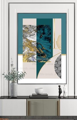 File ảnh File tranh hiện đại pha lê gương KF91943 (gốc) in poster