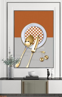 File gốc File tranh hiện đại pha lê gương KF91968 (in mica) làm bảng hiệu