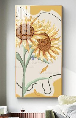 Ảnh gốc File tranh hiện đại pha lê gương KF91981 (độ nét cao) in tráng gương