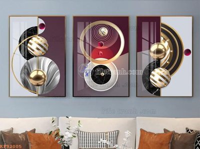 File gốc File tranh hiện đại pha lê gương KF92005 (AI/EPS) cho in ấn