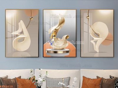 File in mica File tranh hiện đại pha lê gương KF92010 (bản gốc) sắc sảo