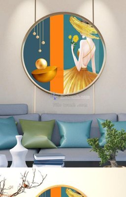 Mua file tranh gốc File tranh hiện đại pha lê gương KF92031 tại Filetranh.com