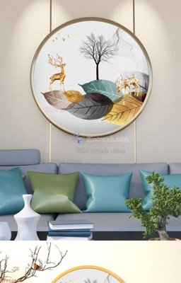 File gốc File tranh hiện đại pha lê gương KF92054 (bản quyền) cho in ấn