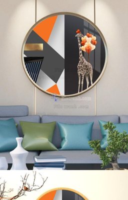 File gốc File tranh hiện đại pha lê gương KF92093 (PNG) nền trong suốt