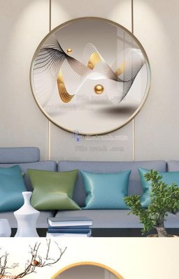 File PSD File tranh hiện đại pha lê gương KF92094 (gốc) tách lớp chi tiết