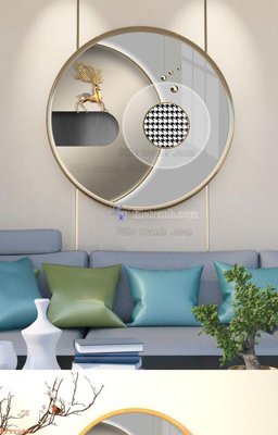 File ảnh File tranh hiện đại pha lê gương KF92098 (gốc) trang trí khách sạn