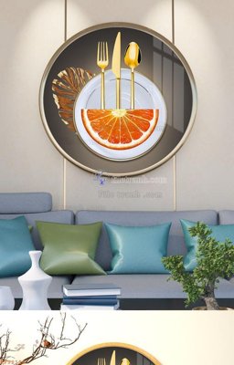 File gốc File tranh hiện đại pha lê gương KF92128 (in mica) làm bảng hiệu