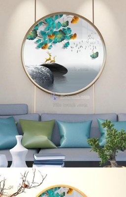 File gốc File tranh hiện đại pha lê gương KF92129 (PNG) chất lượng cao