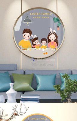 File gốc File tranh hiện đại pha lê gương KF92138 (in mica) làm bảng hiệu