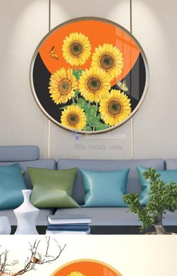 File PSD File tranh hiện đại pha lê gương KF92148 (gốc) cho in quảng cáo