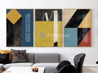 Tải file File tranh hiện đại pha lê gương KF92152 (gốc) chủ đề phong thủy