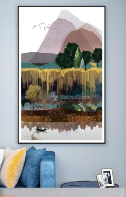 Tải file File tranh hiện đại pha lê gương KF92154 (PSD) cho in ấn quảng cáo