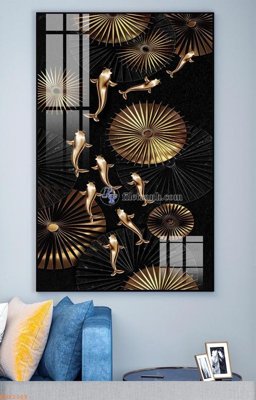 File tranh File tranh hiện đại pha lê gương KF92168 (ảnh gốc) in trần nhà