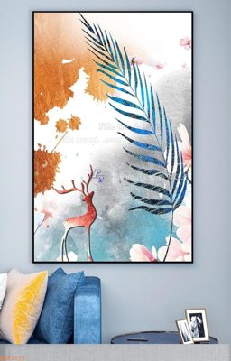 File gốc File tranh hiện đại pha lê gương KF92170 (in tráng gương) hiện đại