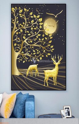 File ảnh File tranh hiện đại pha lê gương KF92172 (gốc) in PP, decal