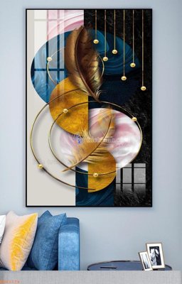 File gốc File tranh hiện đại pha lê gương KF92174 (trang trí) phòng làm việc