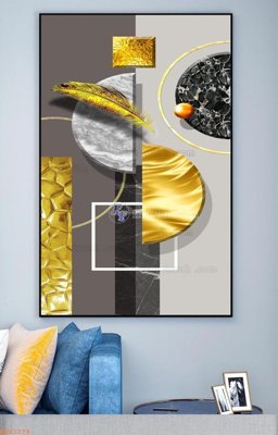 File ảnh File tranh hiện đại pha lê gương KF92178 (gốc) in PP, decal