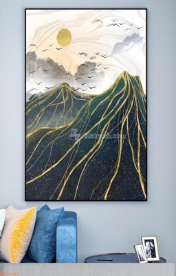 File ảnh File tranh hiện đại pha lê gương KF92183 (gốc) in PP, decal