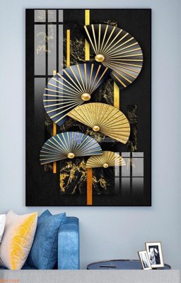 File ảnh File tranh hiện đại pha lê gương KF92189 (gốc) trang trí khách sạn