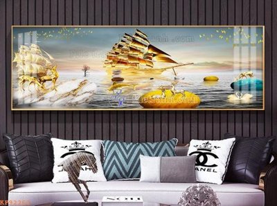 File ảnh File tranh hiện đại pha lê gương KF92262 (gốc) in biển hiệu