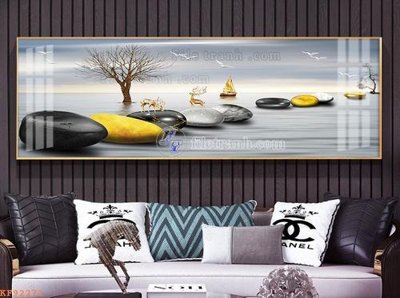 File ảnh File tranh hiện đại pha lê gương KF92271 (gốc) in decal dán tường