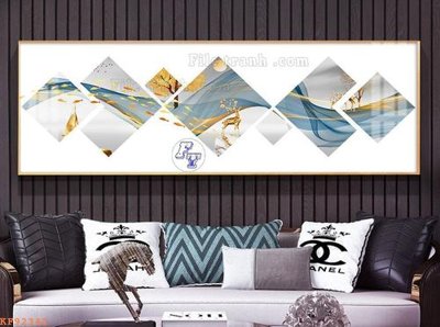 File gốc File tranh hiện đại pha lê gương KF92342 (in mica) làm bảng hiệu