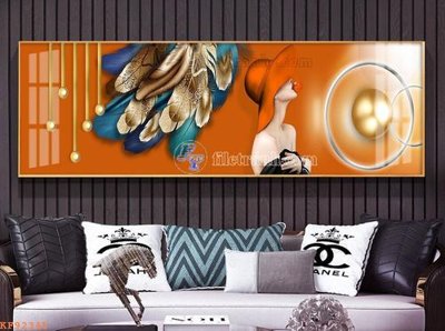 Tải file File tranh hiện đại pha lê gương KF92345 (gốc) chủ đề tôn giáo