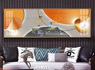 File gốc in mica File tranh hiện đại pha lê gương KF92372 chất lượng