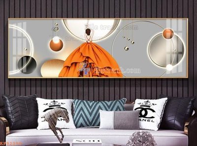 File tranh File tranh hiện đại pha lê gương KF92394 (bản gốc) in lụa dán tường