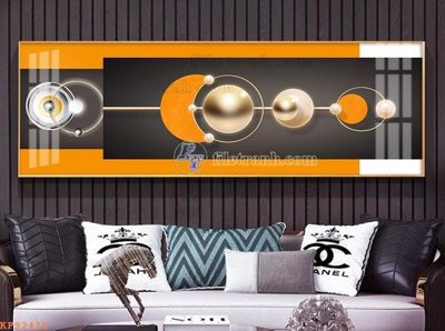 File gốc File tranh hiện đại pha lê gương KF92410 (in lụa) hoa văn cổ điển