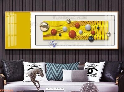 Ảnh mô tả file gốc in mica File tranh hiện đại pha lê gương KF92442