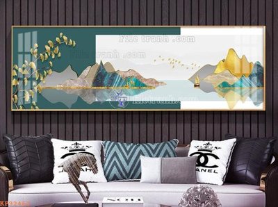 Download file File tranh hiện đại pha lê gương KF92463 (gốc) in mica bàn thờ