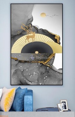 File in ấn cao cấp File tranh hiện đại pha lê gương KF92510 (file gốc)