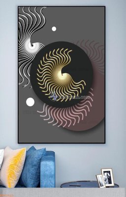 File gốc File tranh hiện đại pha lê gương KF92523 (cho in ấn) từ kho Filetranh