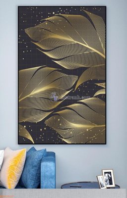 File gốc File tranh hiện đại pha lê gương KF92537 (in mica) trang trí