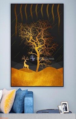 Chi tiết file gốc File tranh hiện đại pha lê gương KF92540 (cho in tráng gương)