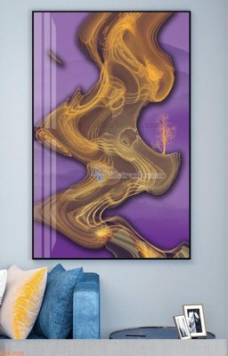 File in trần File tranh hiện đại pha lê gương KF92556 (bản gốc) hoa văn