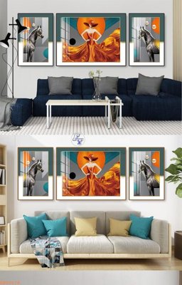 File gốc in ấn File tranh hiện đại pha lê gương KF92578 độ phân giải cao