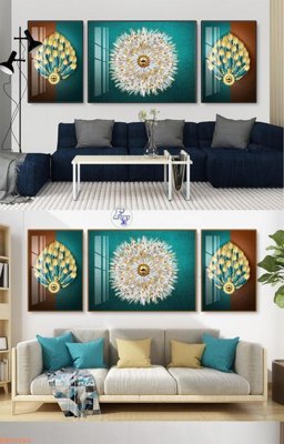 File in trần File tranh hiện đại pha lê gương KF92585 (file gốc) chủ đề vũ trụ