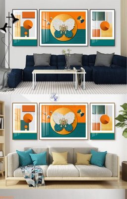 File ảnh File tranh hiện đại pha lê gương KF92593 (gốc) in PP, decal