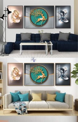 File in trần File tranh hiện đại pha lê gương KF92623 (file gốc) chủ đề vũ trụ