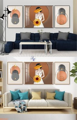 File gốc File tranh hiện đại pha lê gương KF92647 (cho in ấn) độc quyền