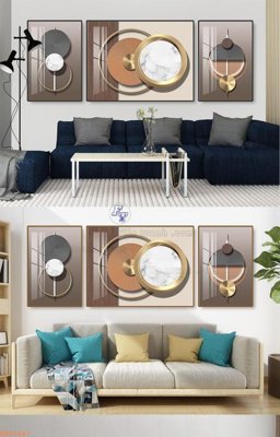 File in trần File tranh hiện đại pha lê gương KF92667 (bản gốc) mây trời