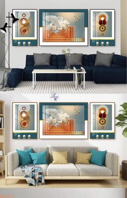 File gốc File tranh hiện đại pha lê gương KF92707 (in tráng gương) nghệ thuật