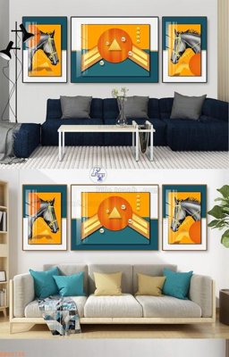 File in trần File tranh hiện đại pha lê gương KF92710 (bản gốc) hoa văn