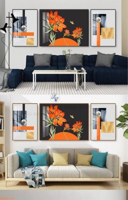 File ảnh File tranh hiện đại pha lê gương KF92724 (gốc) in poster