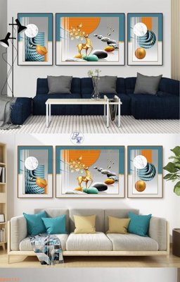 File gốc File tranh hiện đại pha lê gương KF92737 (trang trí) phòng ngủ