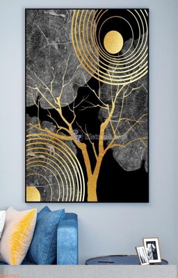 Cung cấp file tranh gốc File tranh hiện đại pha lê gương KF92763 độc quyền