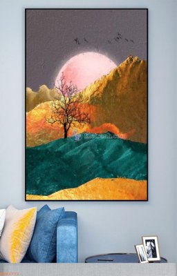 File in ấn cao cấp File tranh hiện đại pha lê gương KF92771 (file gốc)