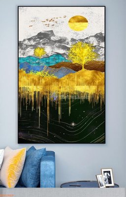 File tranh File tranh hiện đại pha lê gương KF92809 (gốc) chủ đề tĩnh vật